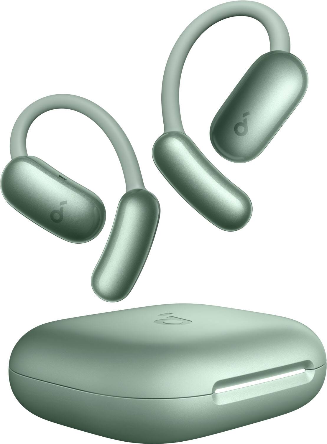 Soundcore - by Anker AeroFit 2 A.I. Assistant Open-Ear Bluetooth Headphones with Real-Time Translation and Adjustable Ear Hooks - Sage Green