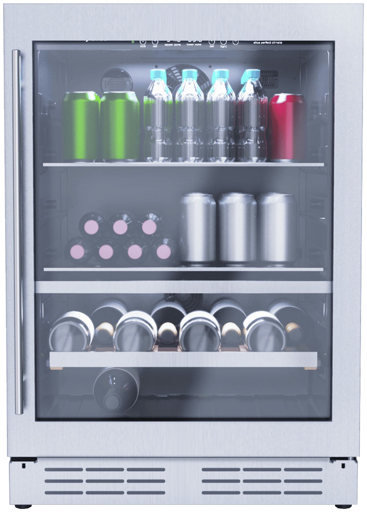 Elica - Riserva 24 in. Beverage and Wine Center - Stainless Steel