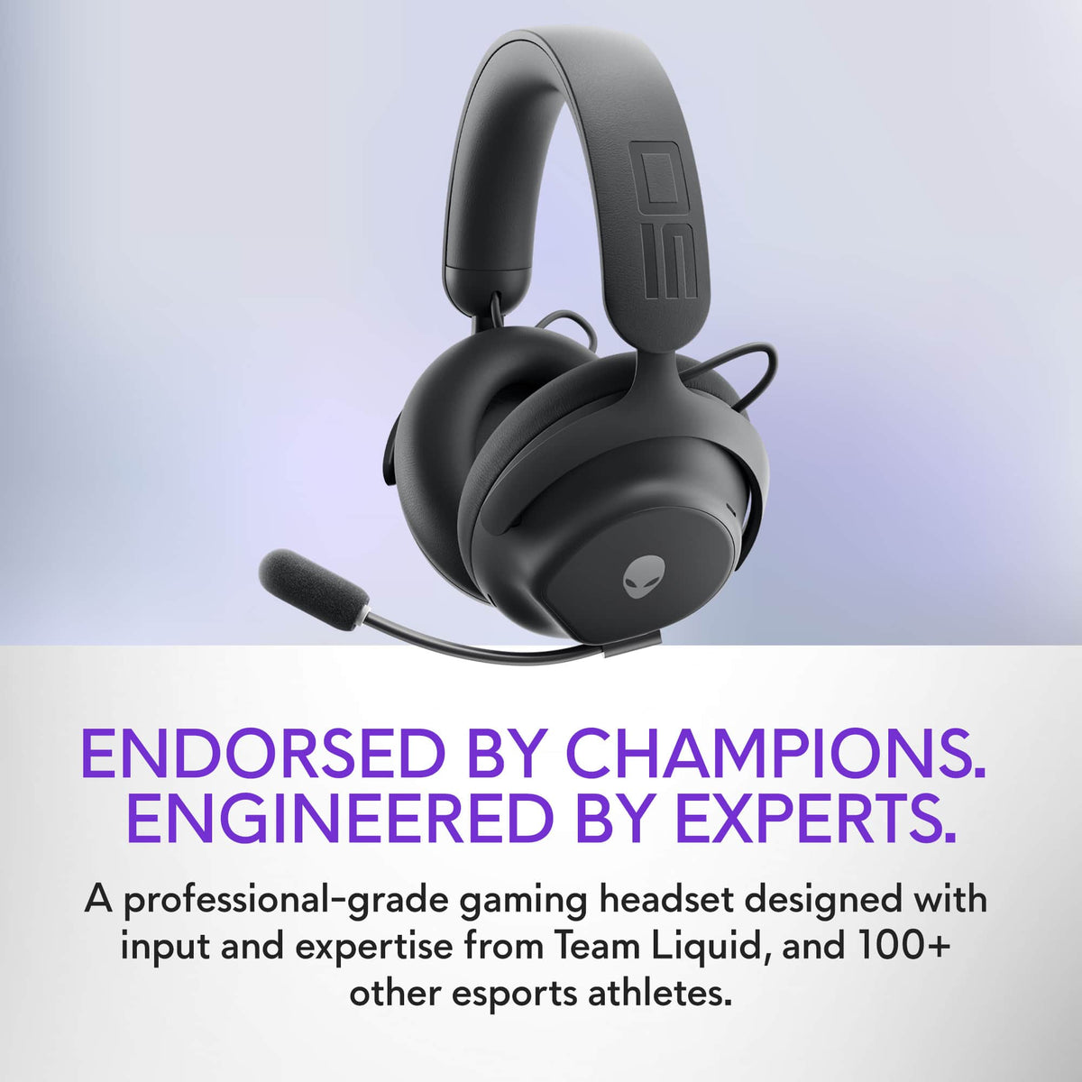Alienware - Pro Wireless Over-the-Ear Gaming Headset for Windows, PS5, PS4, Switch and Mobile - Dark Side of the Moon