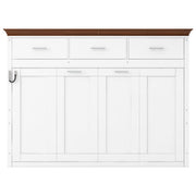 Twin Size Murphy Bed With 3 Drawers - White