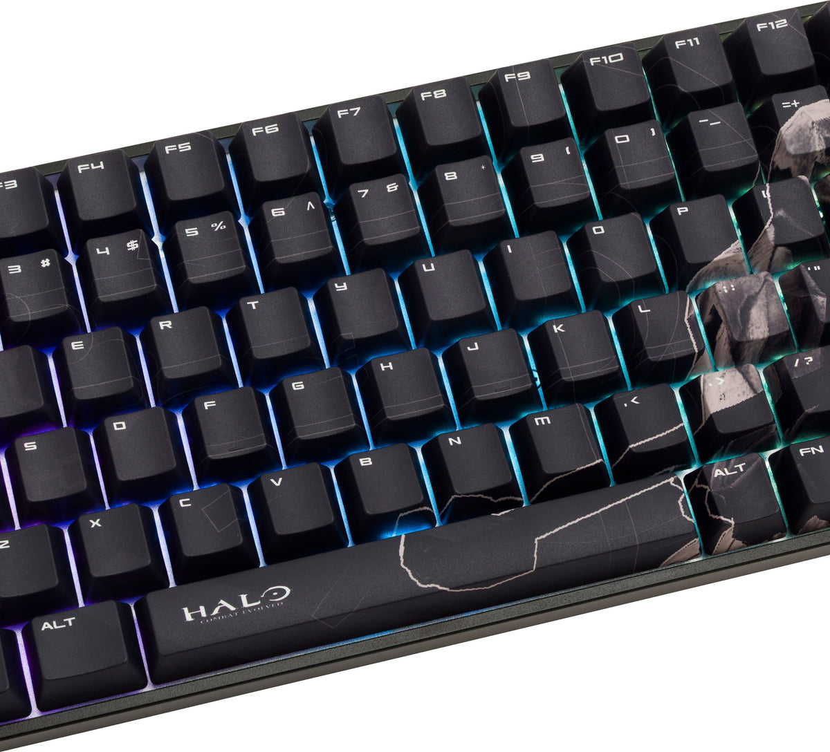 Higround - Basecamp 96+ 96% Wired Mechanical Lubed TTC Neptune Switch Gaming Keyboard with RGB Backlighting - Halo - Sniper Evolved