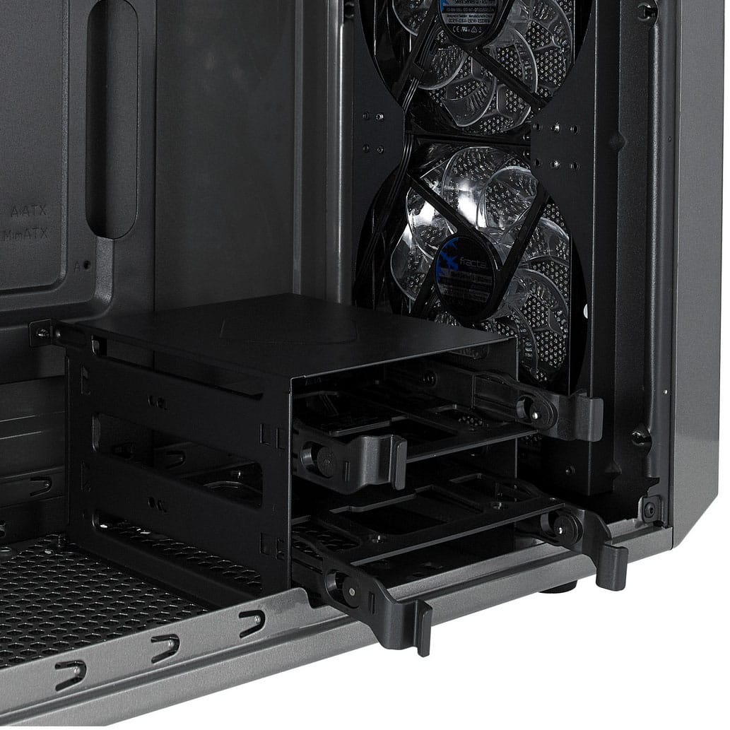 Fractal Design - Focus G ATX, microATX, Mini-ITX Black Chassis with Acrylic Window Mid Tower PC Case - Black