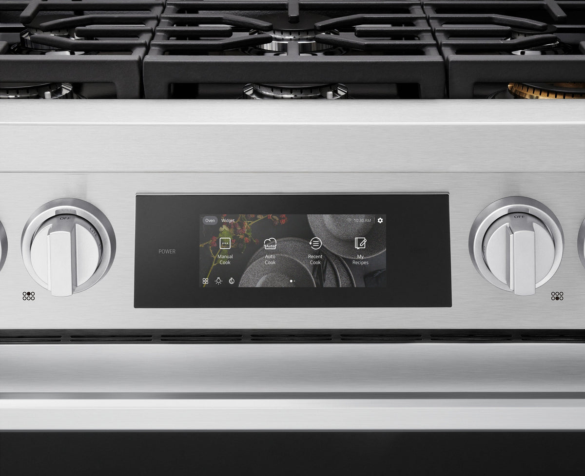 LG - SIGNATURE 36-in Wide 6.3 Cu. Ft. Slide-In Gas True Convect Pro Range with 6 Burners, AirFry, and UltraHeat 23K Burner - Stainless Steel