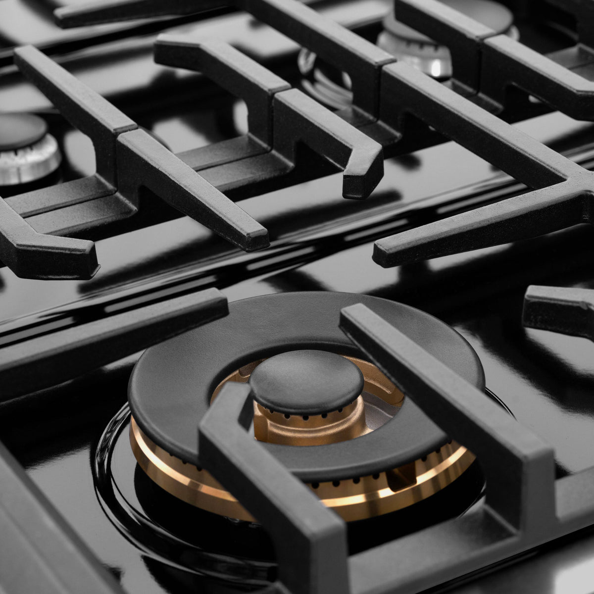 ZLINE - 36 in. Wide 6 Burner Paramount Gas Rangetop with  (SRTB-BR-36) - Black Stainless Steel