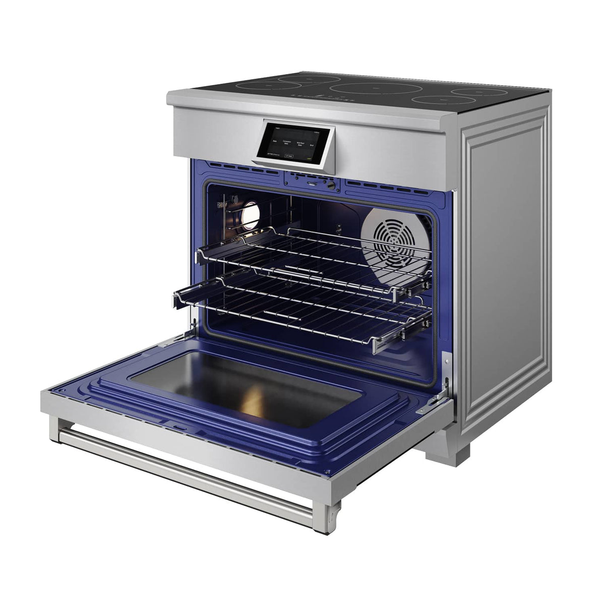 Thor Kitchen - 6 Cu Ft. Freestanding Induction Range with Air Fry - Stainless Steel