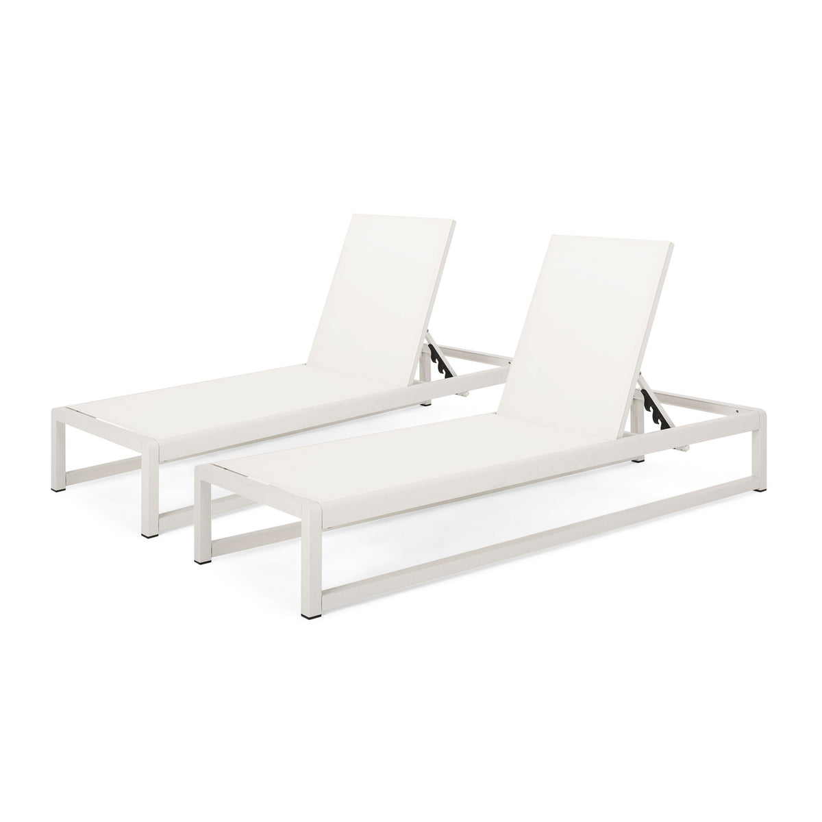 Outdoor Nylon Chaise Lounge, (Set of 2)