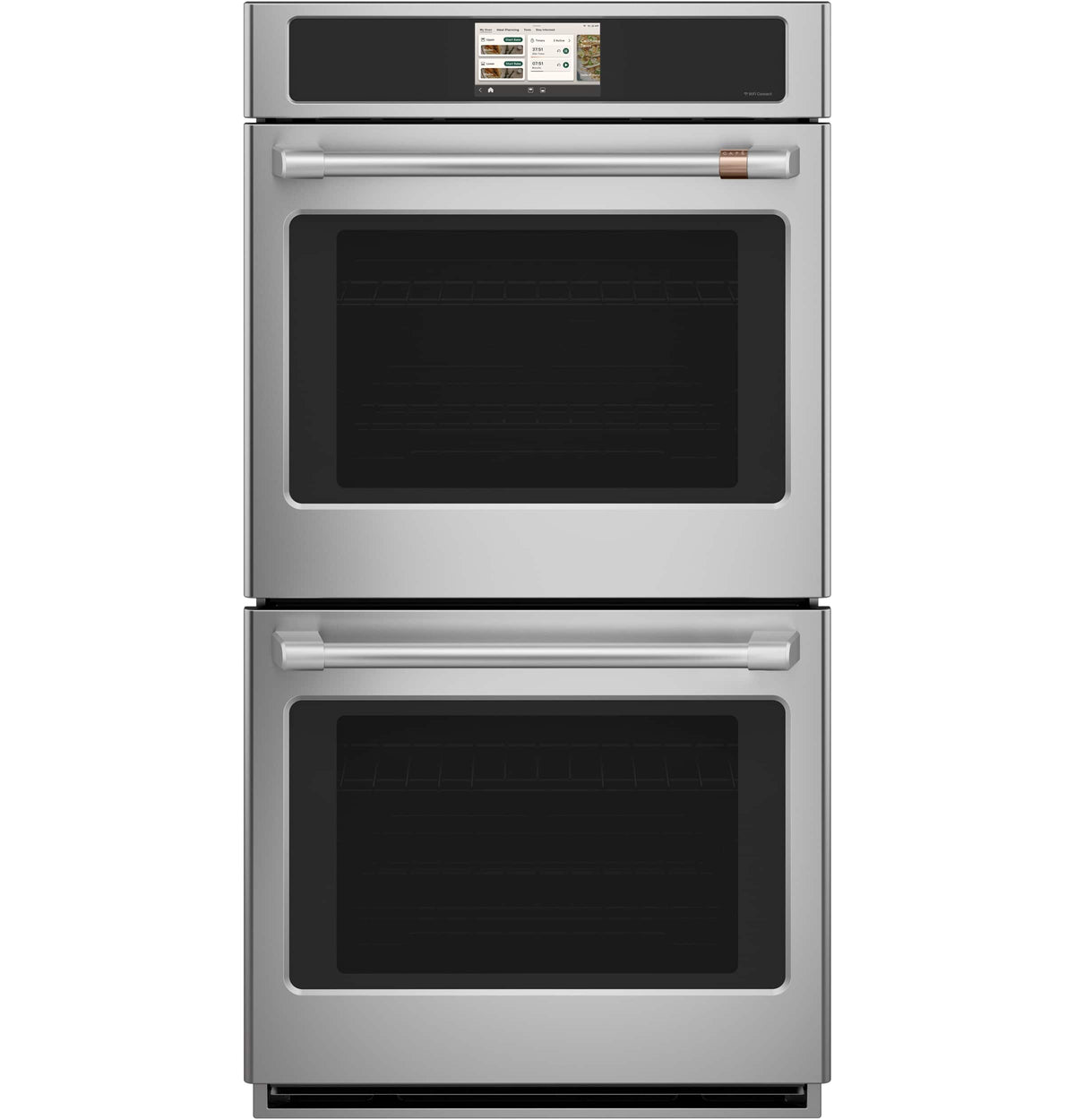 Café - 27" Smart Built-In Double Electric Convection Wall Oven with Air Fry and Precision Cooking Modes - Stainless Steel
