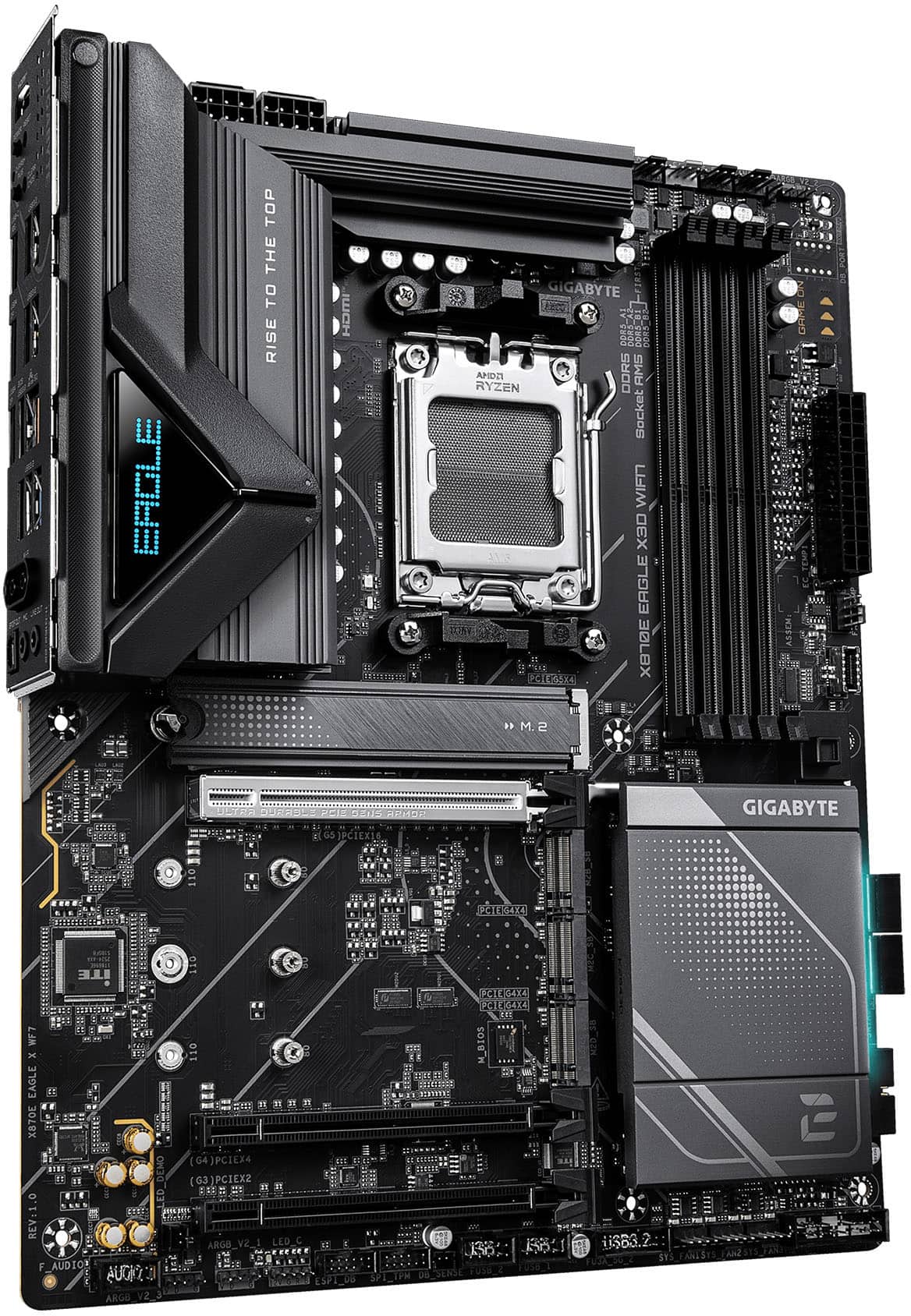 GIGABYTE - X870E EAGLE X3D WF7 (Socket AM5) AMD ATX DDR5 Motherboard - Black