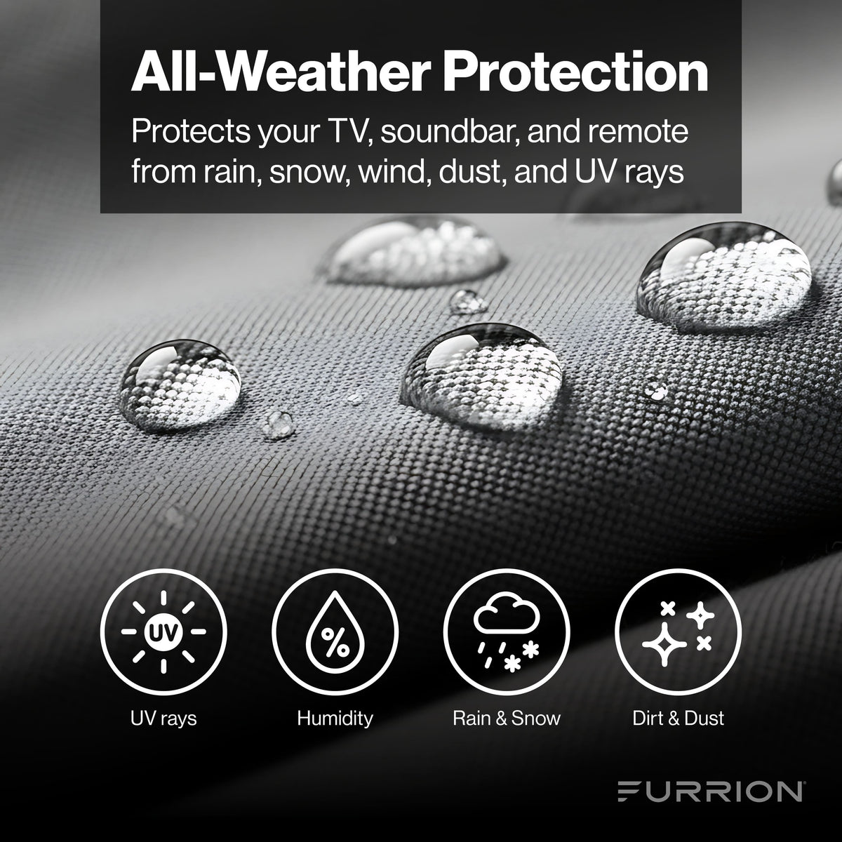 Furrion - 43" Outdoor TV cover - Gray