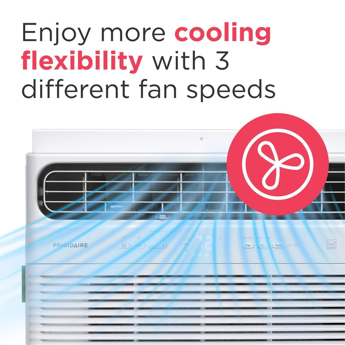 Frigidaire - 12,000 BTU 550 Sq. Ft. Smart Inverter Window Air Conditioner with Remote - White
