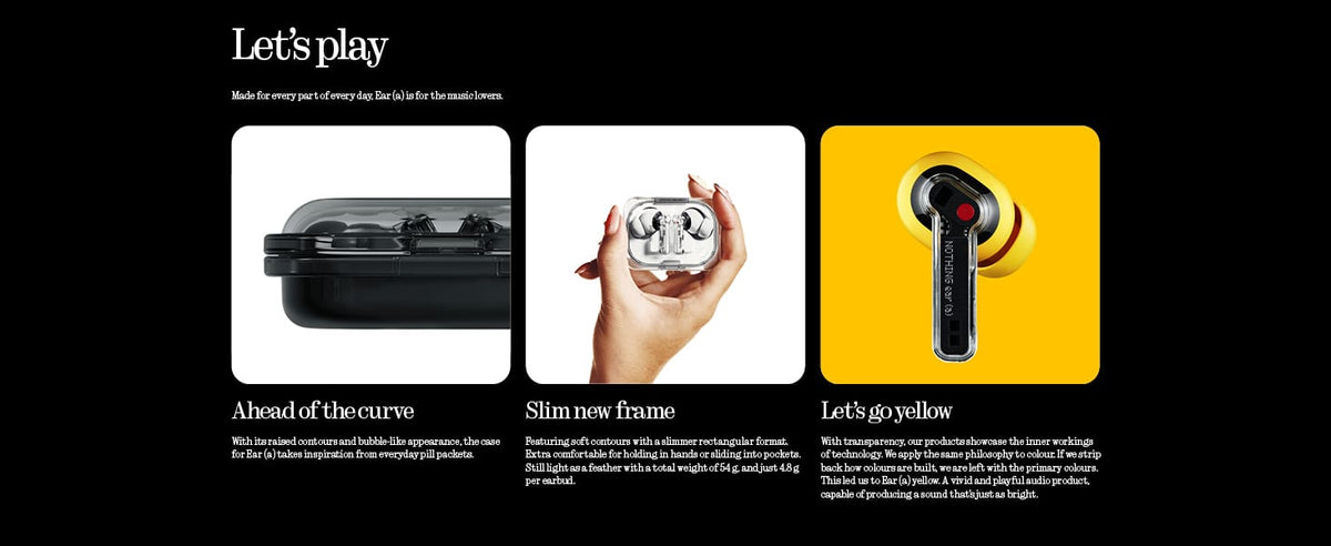 Nothing - Ear (a) Wireless Bluetooth Earbuds - Black