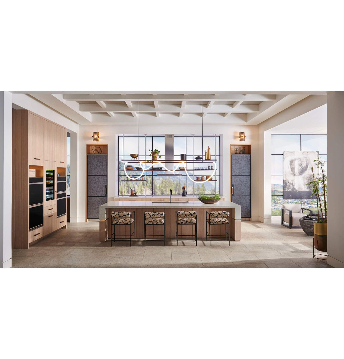 Monogram - 30" Built-In Single Electric Convection Wall Oven with Precision Cooking and LCD Controls - Stainless Steel