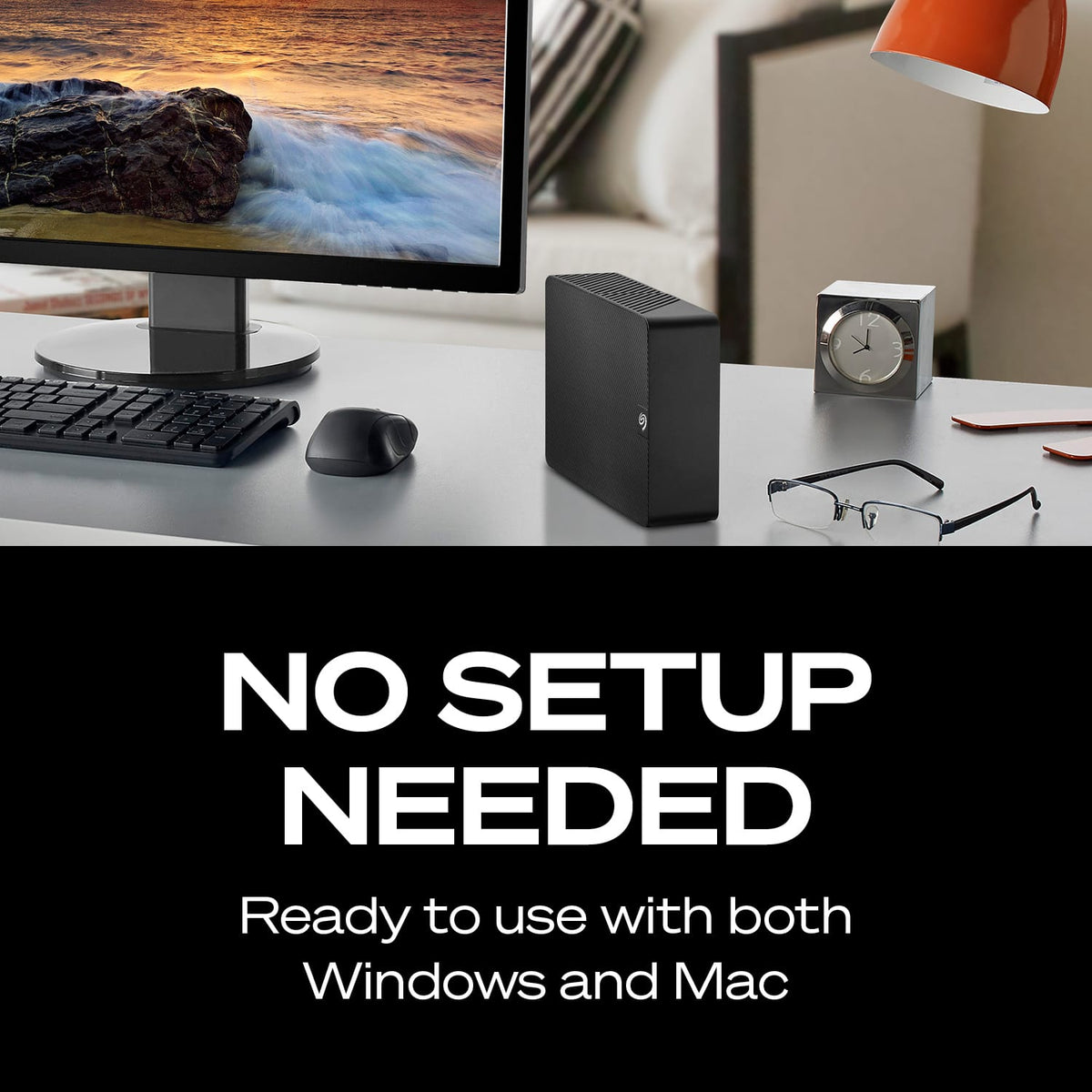 Seagate - Expansion Desktop 8TB HDD - Black