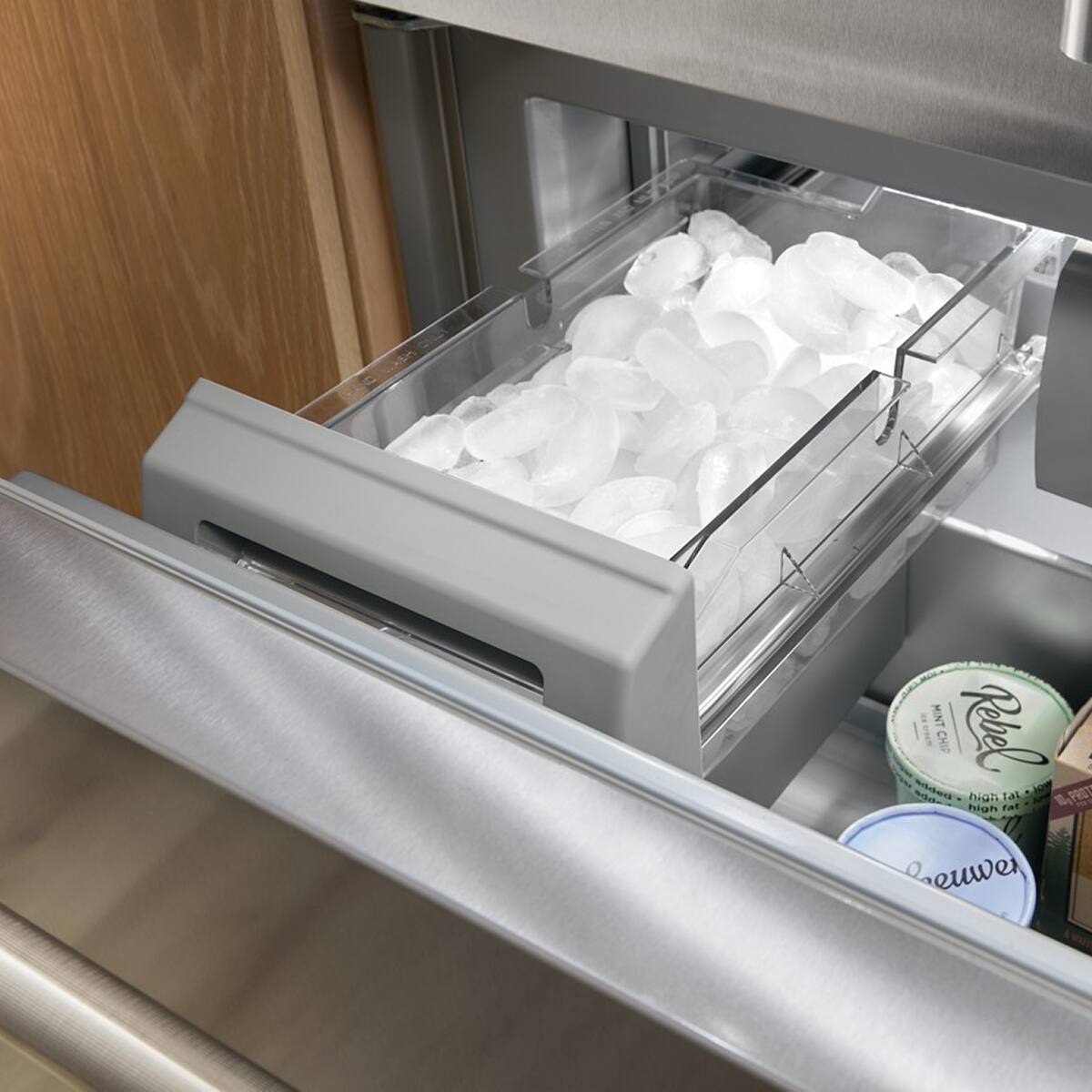 KitchenAid - 42 in. Wide 24.2 cu. ft. Built-In French Door Bottom Mount Refrigerator - Juniper