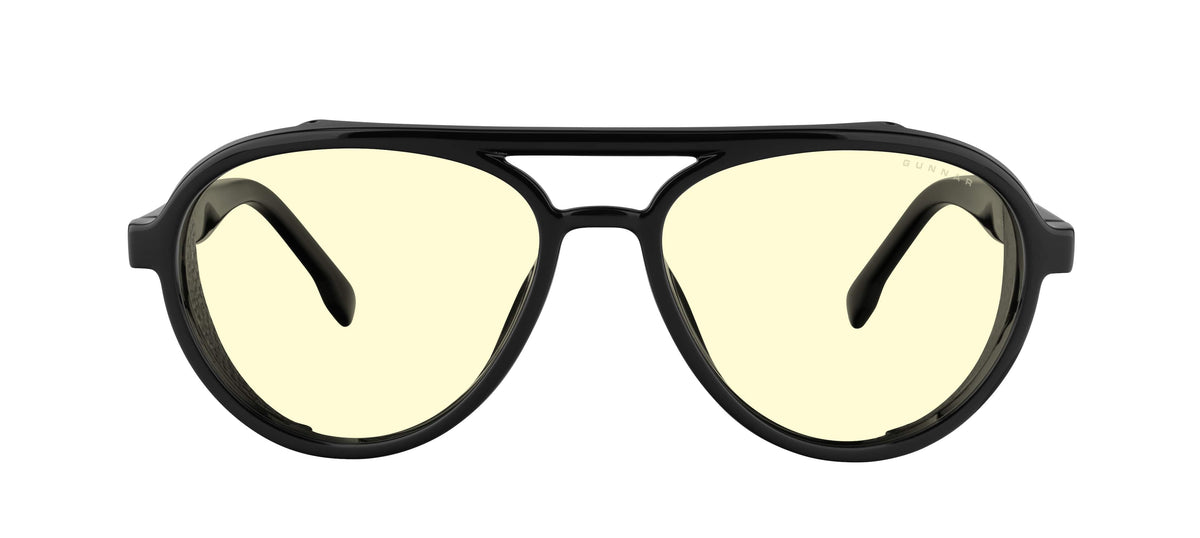 GUNNAR - Tallac Computer Glasses with Blue Light Reduction, Amber Lenses - Onyx