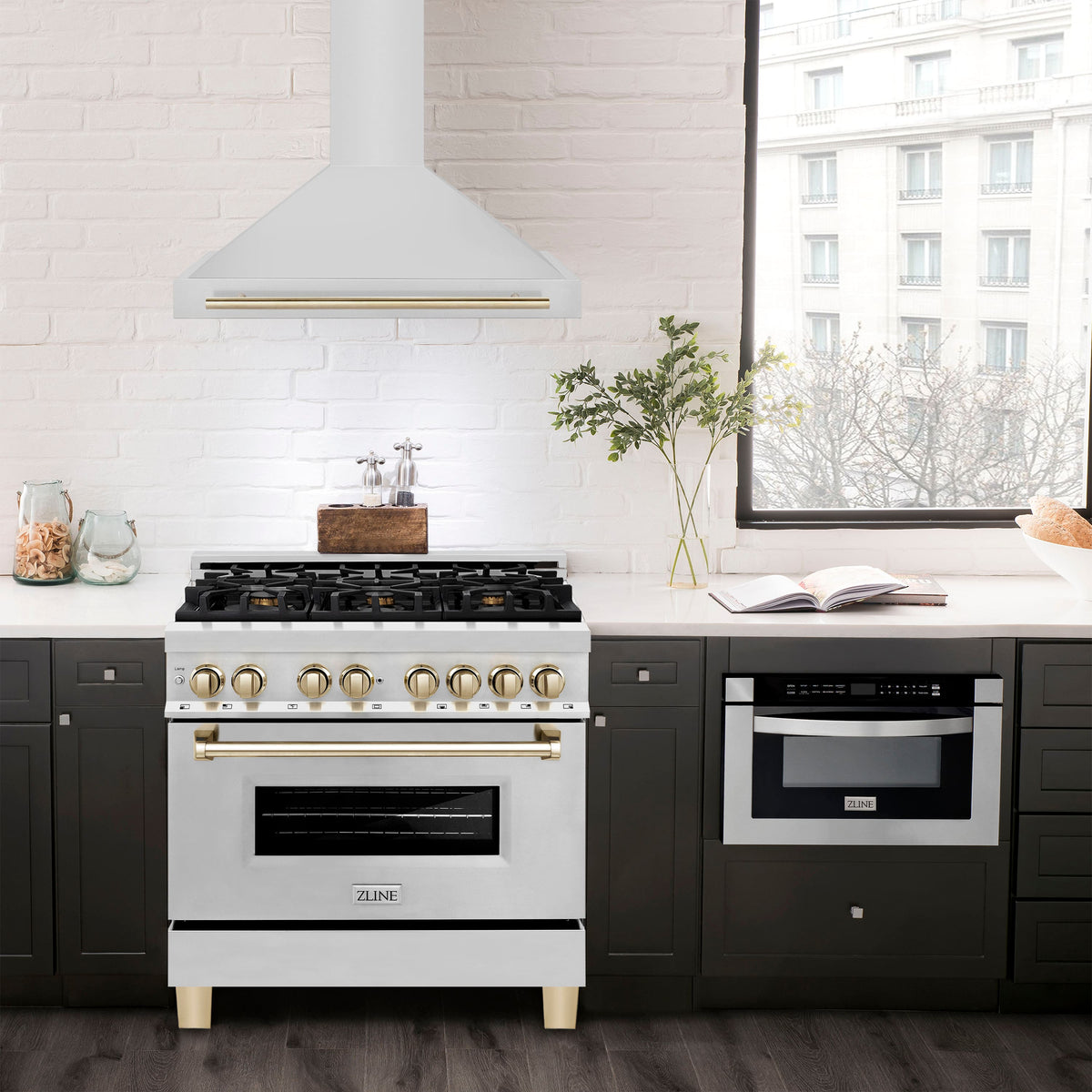 ZLINE Autograph Edition - 36 inches - Externally Vented - Wall Range Hood - Stainless Steel