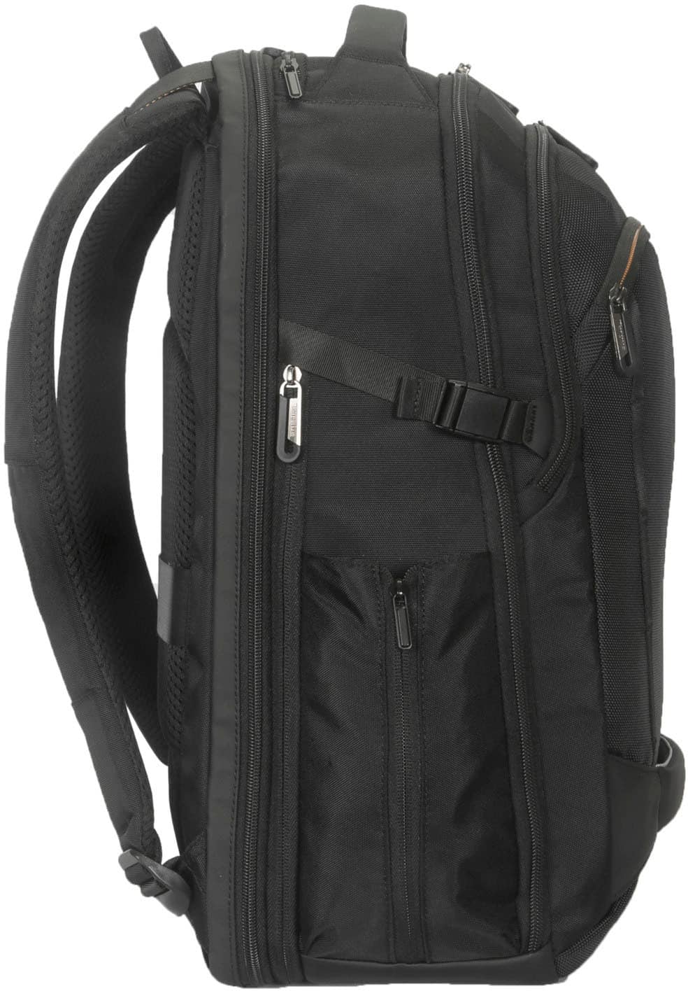 Targus - 17” Voyager EXP Travel Backpack - Black/Orange