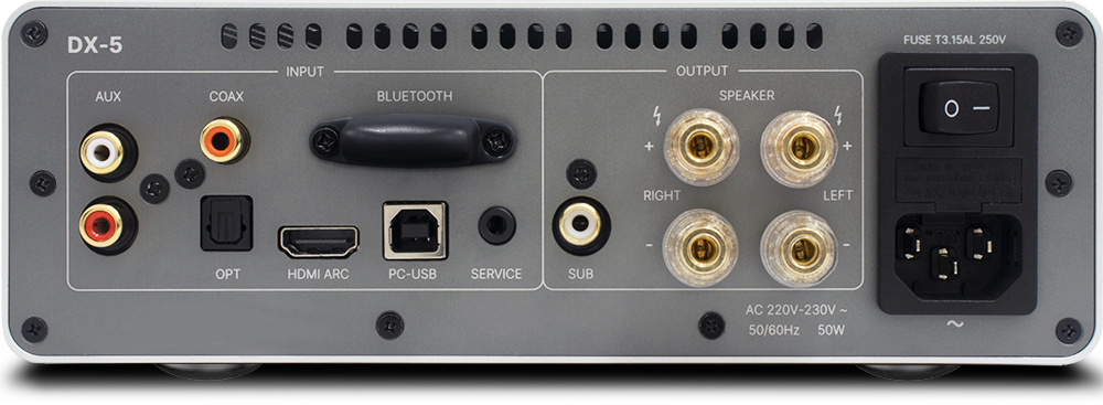 Rotel - DX-5 25W 2-Ch Integrated Amplifier - Silver