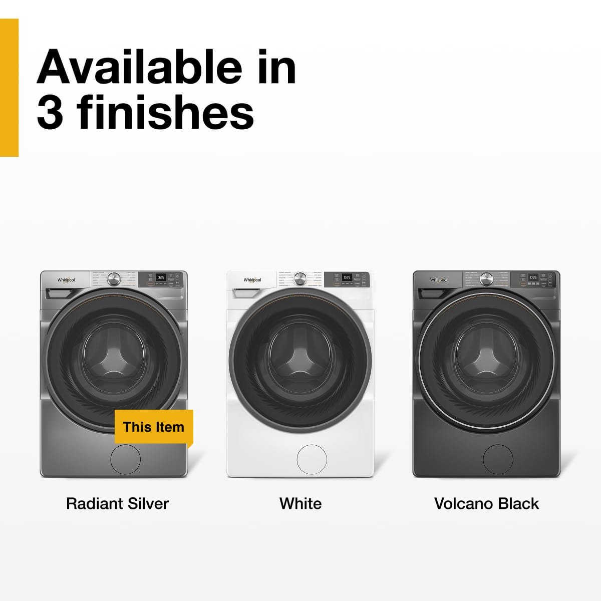 Whirlpool - 4.5 Cu. Ft. Smart Front Load ENERGY STAR® Washer with FreshFlow™ Vent System - Radiant Silver
