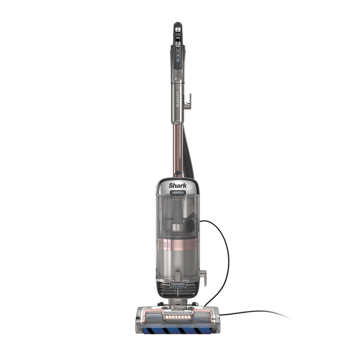 Shark - Vertex DuoClean PowerFin Upright Vacuum with Powered Lift-Away and Self-Cleaning Brushroll - Rose Gold