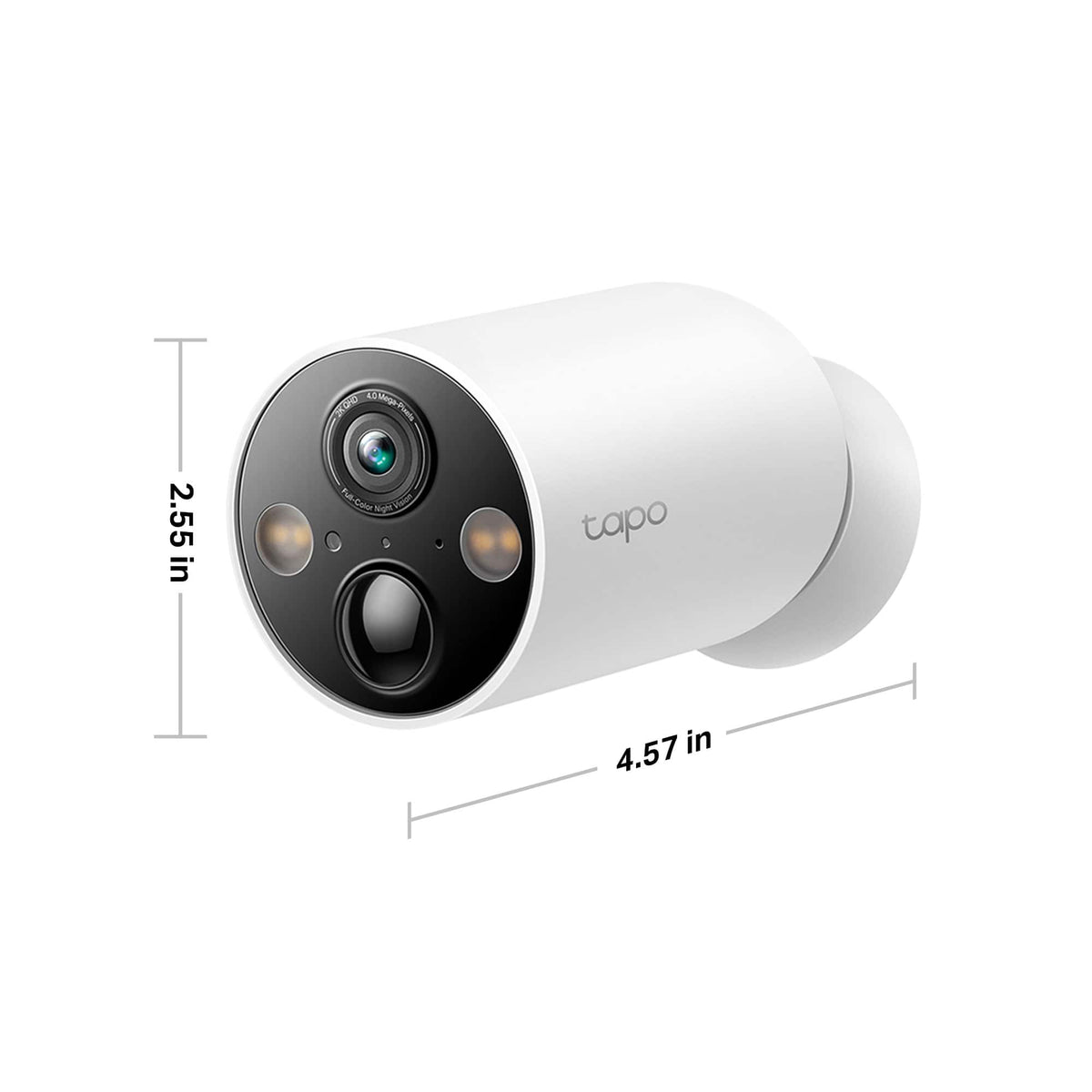 TP-Link - Tapo Wire-Free Indoor/Outdoor 2K Smart Security Cameras, Magnetic Base (3-pack) No Fees - White