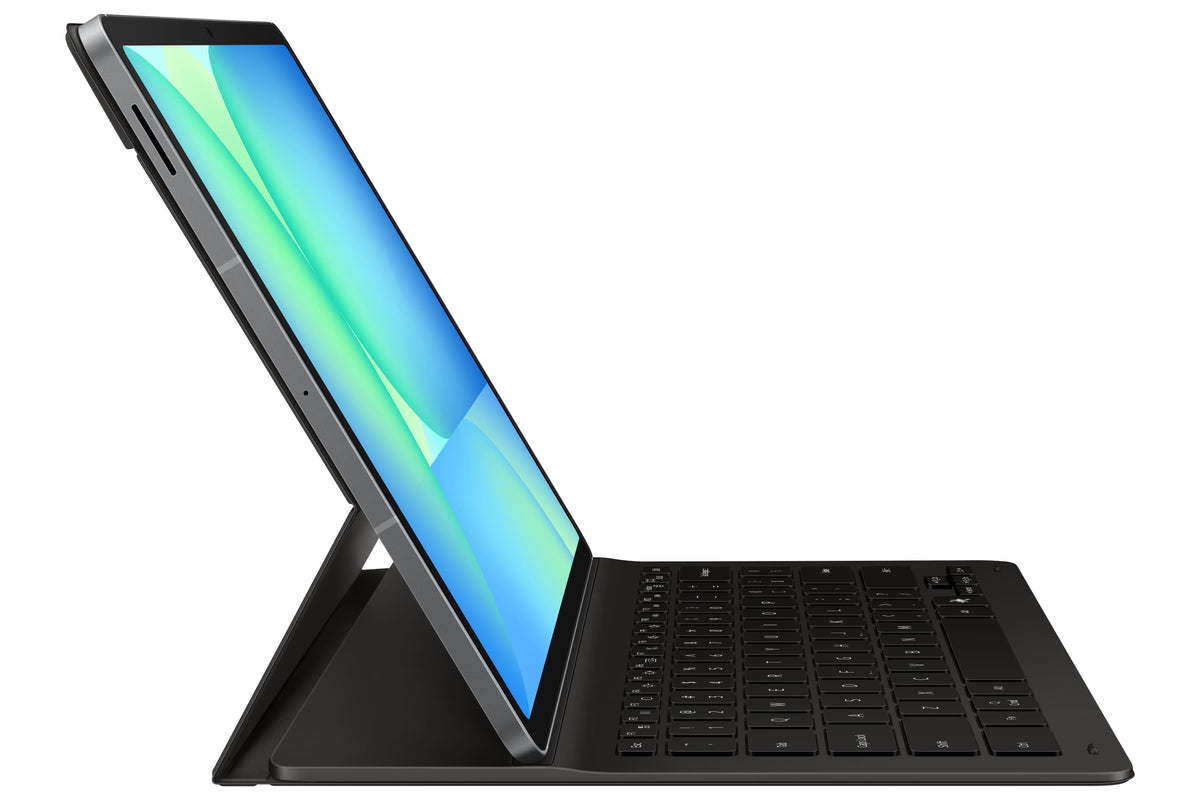 Samsung - Galaxy Tab S10 FE+ Book Cover Keyboard Slim AI Key - Black