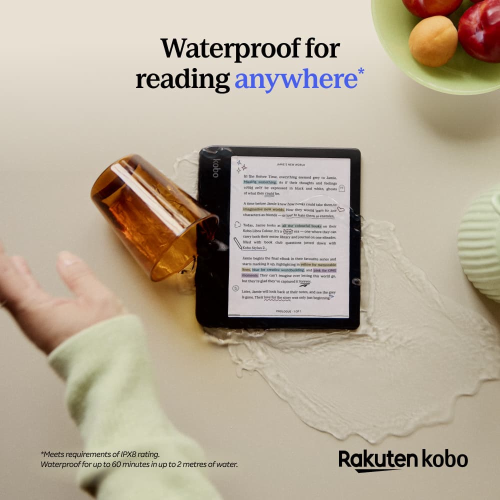 Kobo - Libra Colour | eReader | 7" Glare-Free Colour E Ink Kaleido 3 Display | Dark Mode Option | Waterproof - 2024 - Black