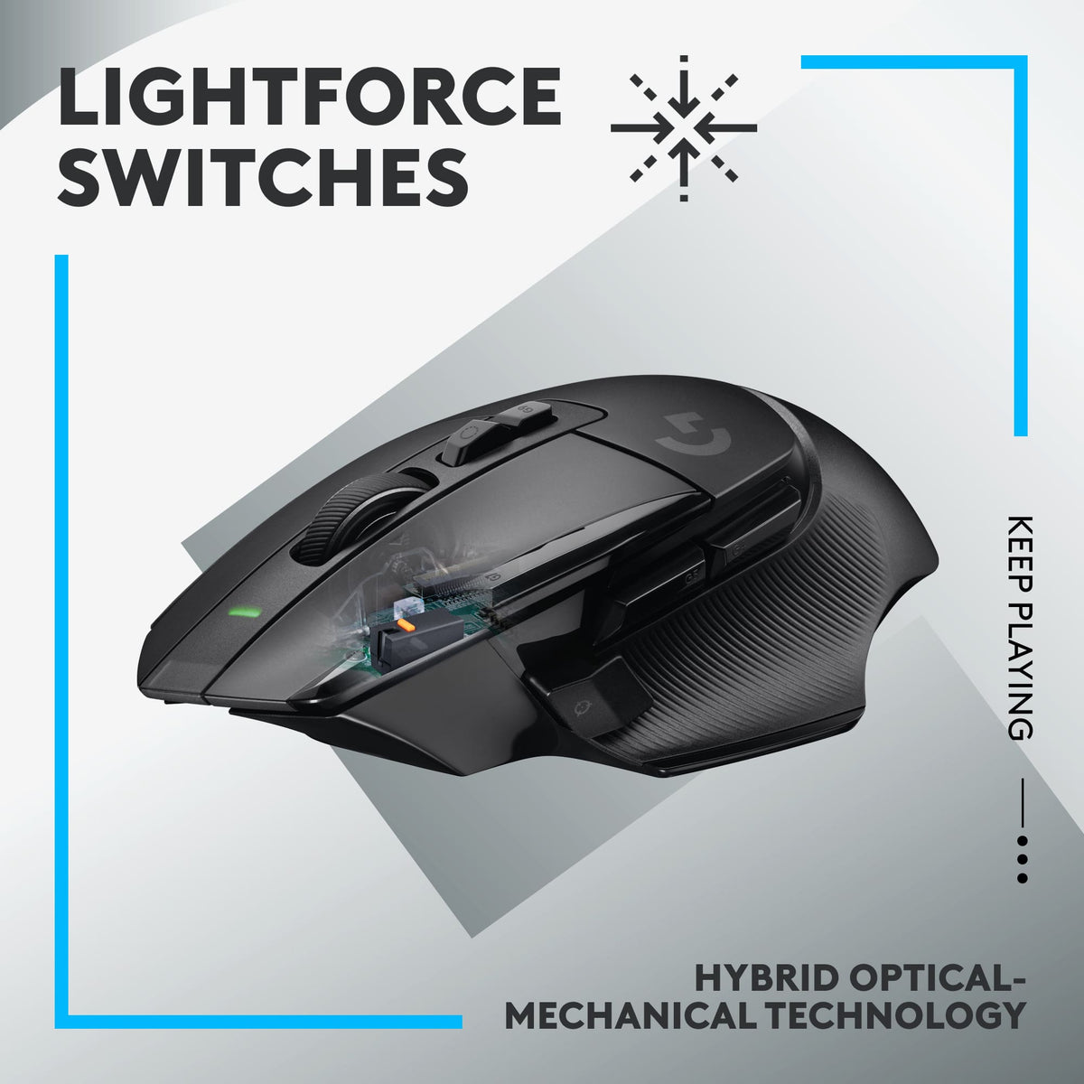 Logitech - G502 X LIGHTSPEED Wireless Optical Gaming Mouse with HERO 25K Sensor - Wireless - Black