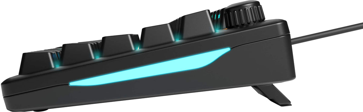 Glorious - GMBK 75% Wired Membrane Gaming Keyboard with Swappable MX-Compatible Keycaps - Black