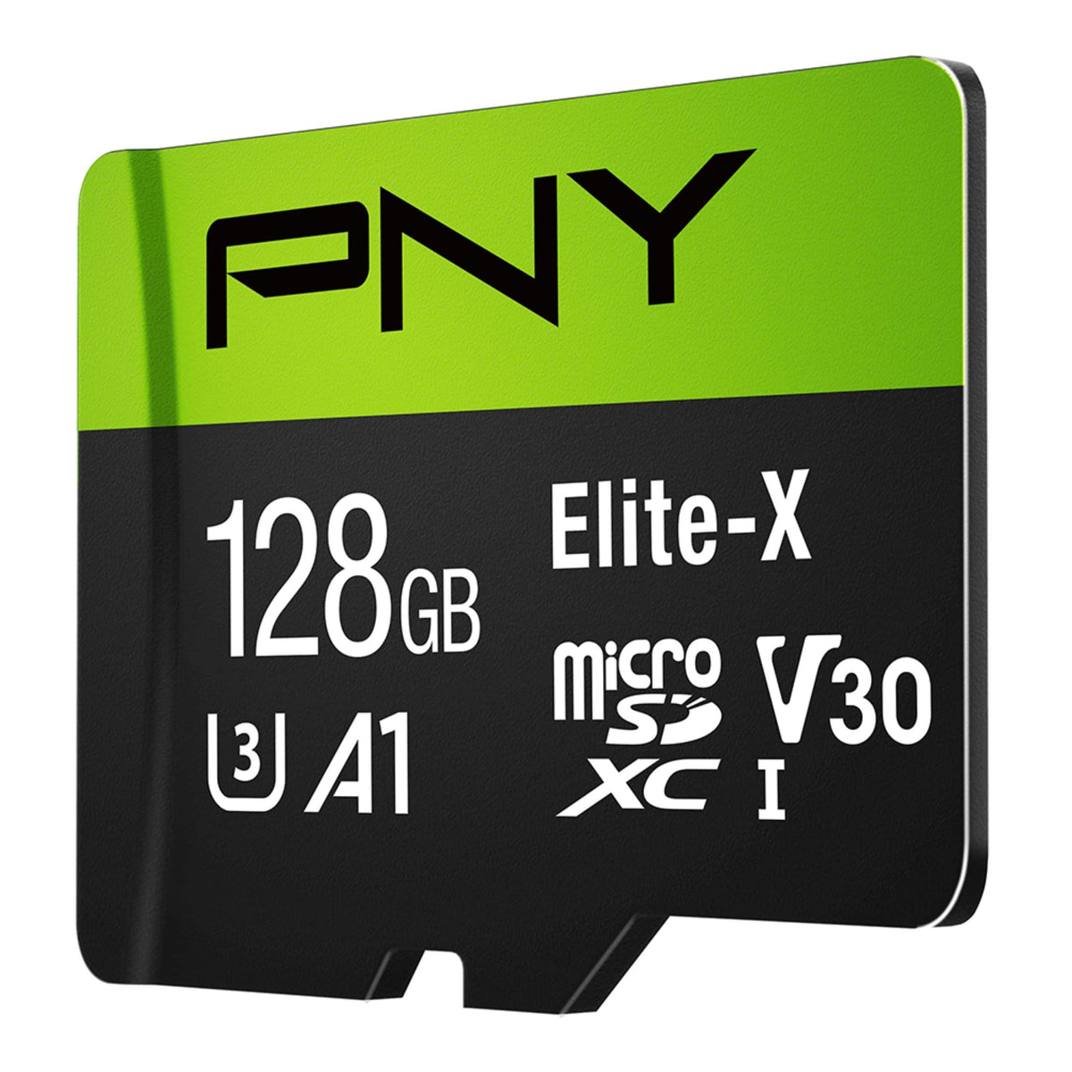 PNY - 128GB Elite-X Class 10 U3 V30 A1 microSDXC Flash Memory Card