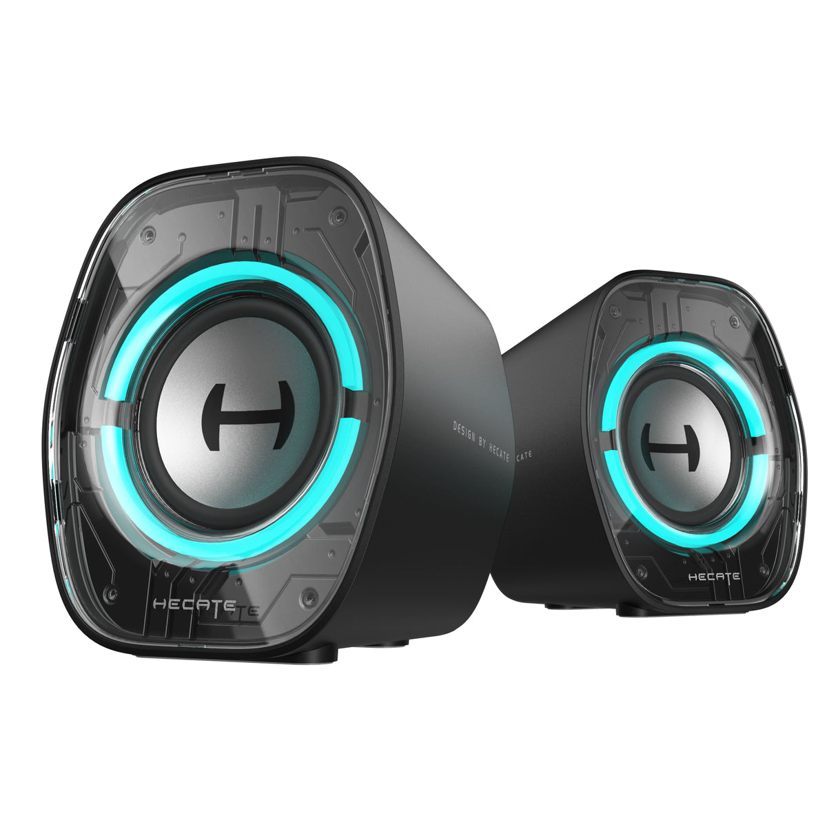 Edifier - G1000 II 2.0 Bluetooth Gaming Speakers with RGB Lighting (2-Piece) - Black
