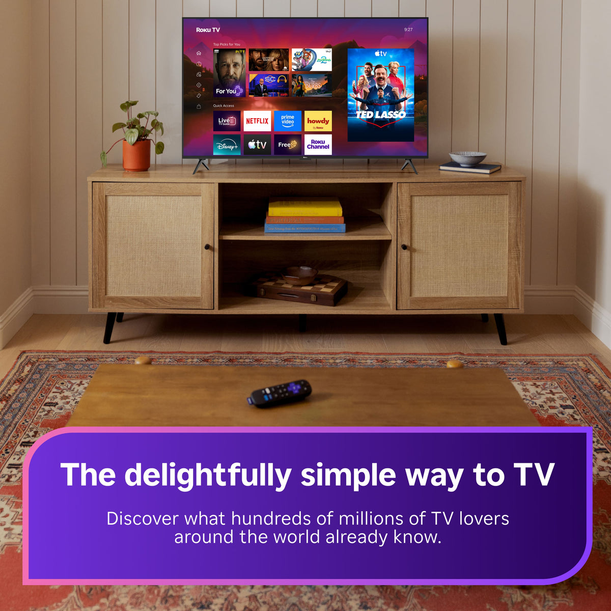 Roku - 75" Class Plus Series 4K QLED Mini-LED Smart RokuTV (2026)