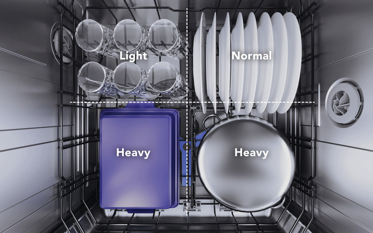 Thermador - Sapphire 24" Top Control Smart Built-In Stainless Steel Tub Dishwasher with 3rd Rack and Interior Light, 44 dBA - Custom Panel Ready
