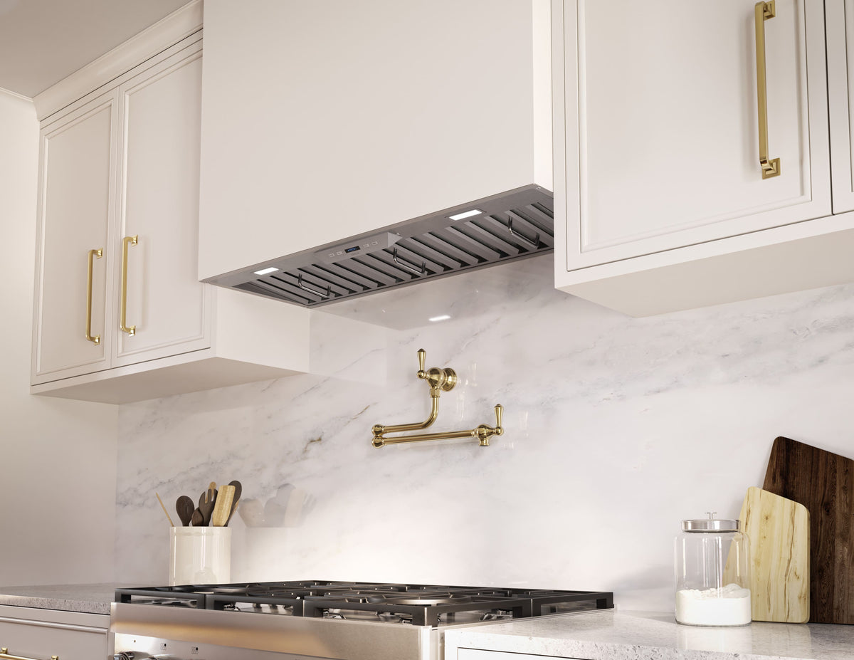 Zephyr - 40 inches - Externally Vented - Shell Range Hood - Stainless Steel