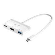 j5create - USB-C to HDMI & USB with Power Delivery - White