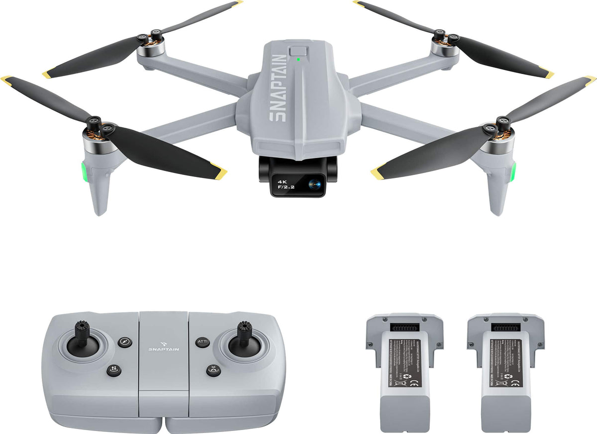 Snaptain - P10 4K Camera Drone with Remote Controller - Gray