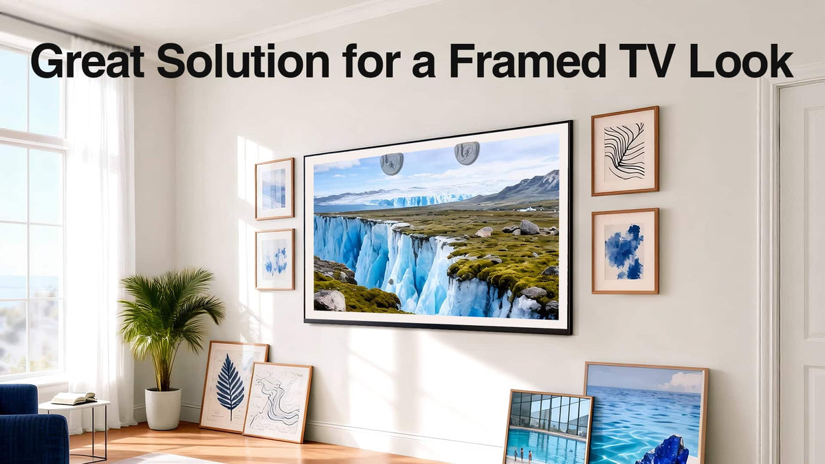 ErgoAV - AnyWall Ultra Slim TV Mount for 40″ to 90″ TVs™ - Black