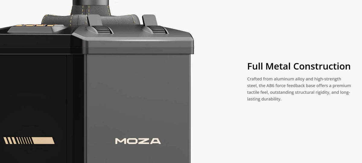 Moza Racing - AB6 Flight Simulator Bundle for Windows - Black