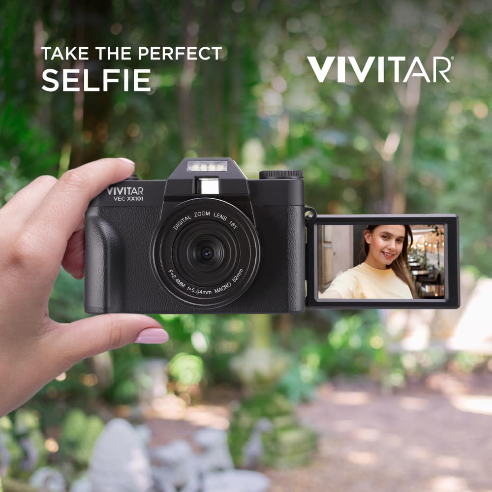 Vivitar - VECXX101 4K Digital Camera - Black