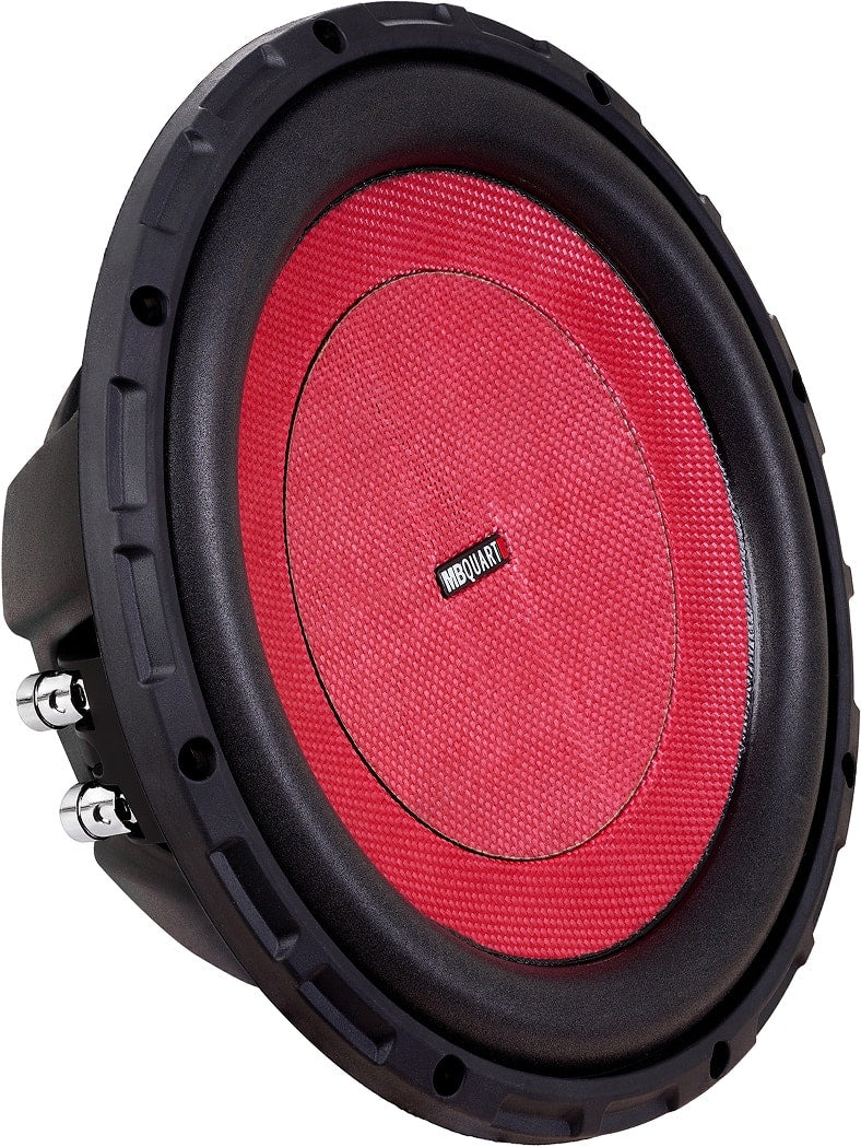 MB Quart - Discus 10" 600W Dual-Voice Subwoofer - Red