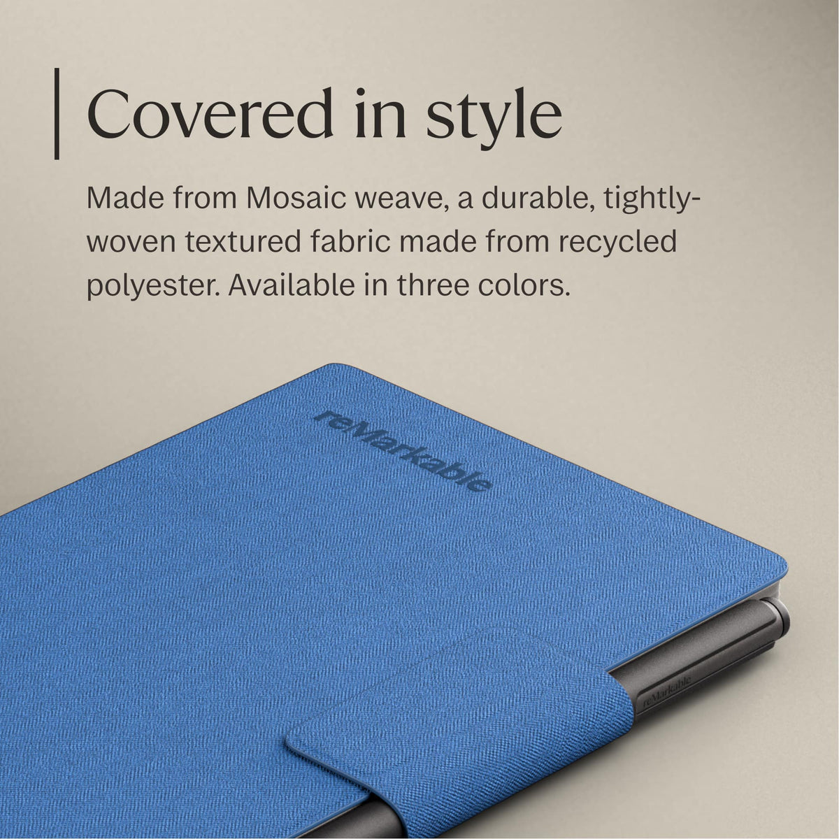 reMarkable - Paper Pro Move - Mosaic weave Book Folio for your 7.3'' paper tablet - Cobalt