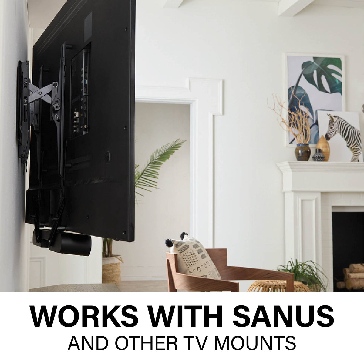 Sanus - Soundbar Mount Designed for Sonos Ray - Black