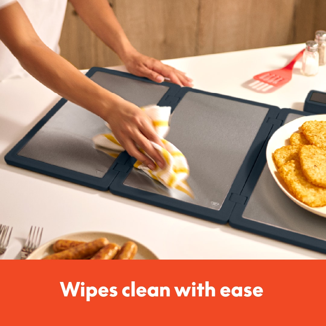 Bella - Fits-anywhere Kitchenware: Fold & Store Warming Tray - Slate