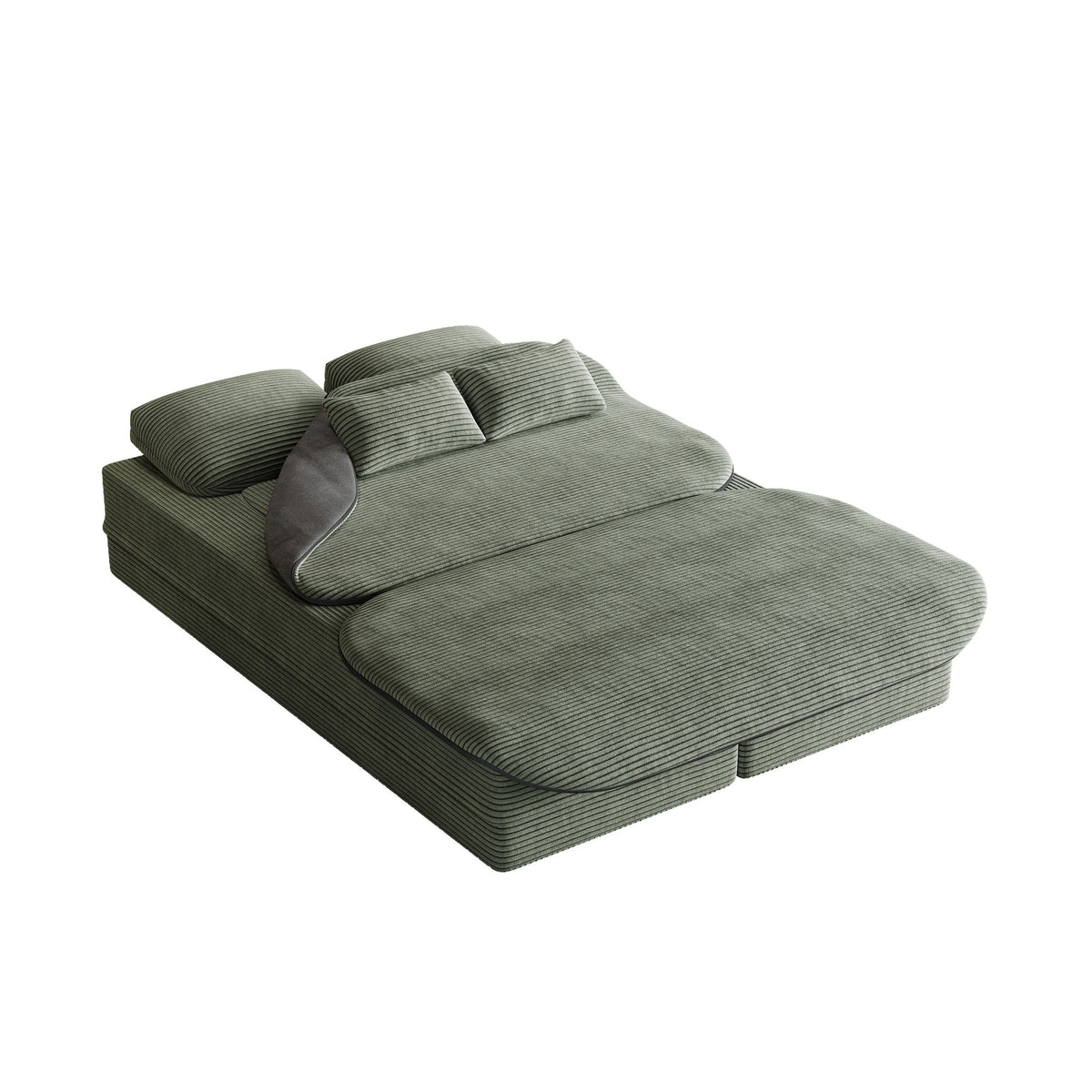 Sofá Cama Plegable 2 en 1 con Manta Multifuncional