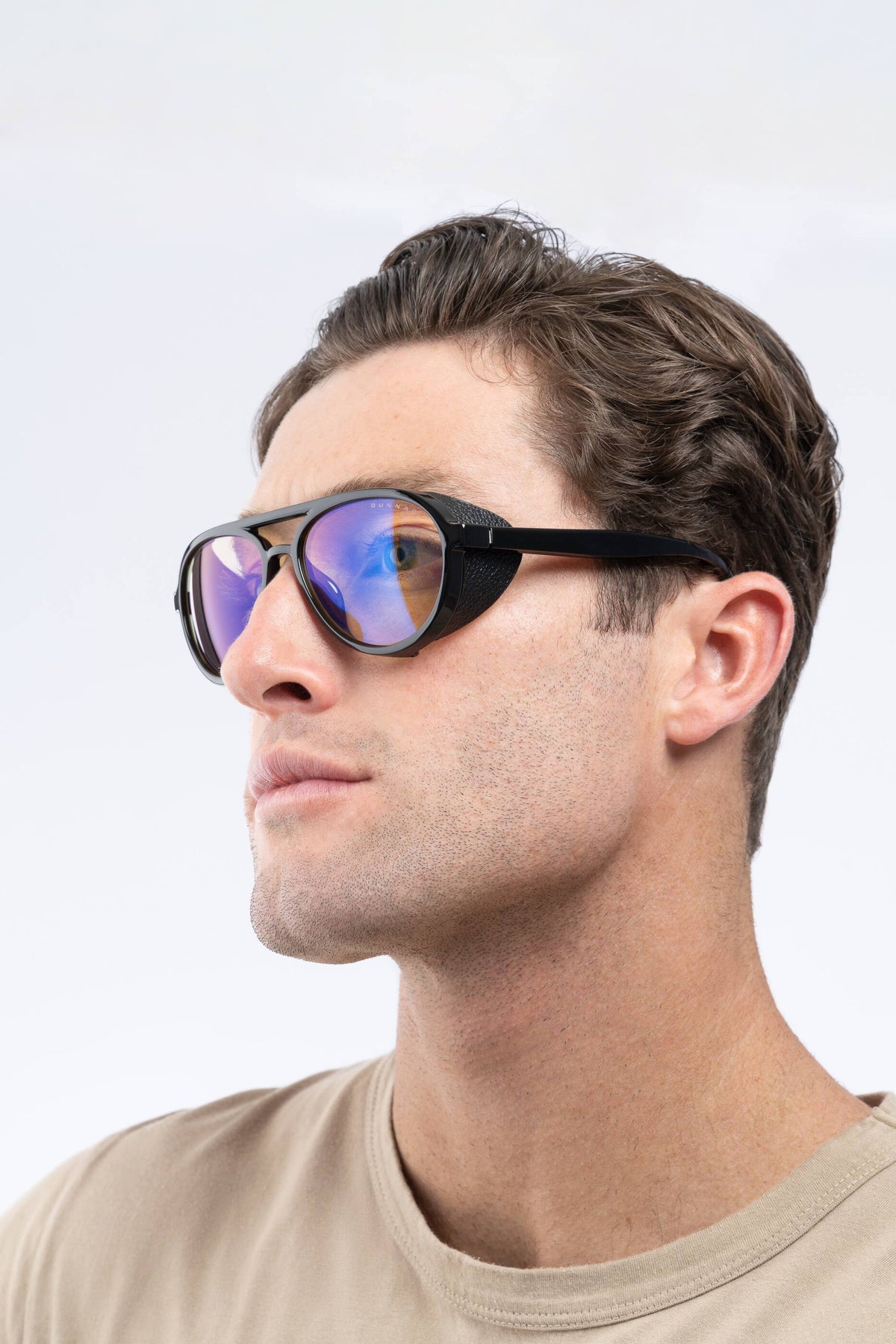 GUNNAR - Tallac Computer Glasses with Blue Light Reduction, Amber Lenses - Onyx