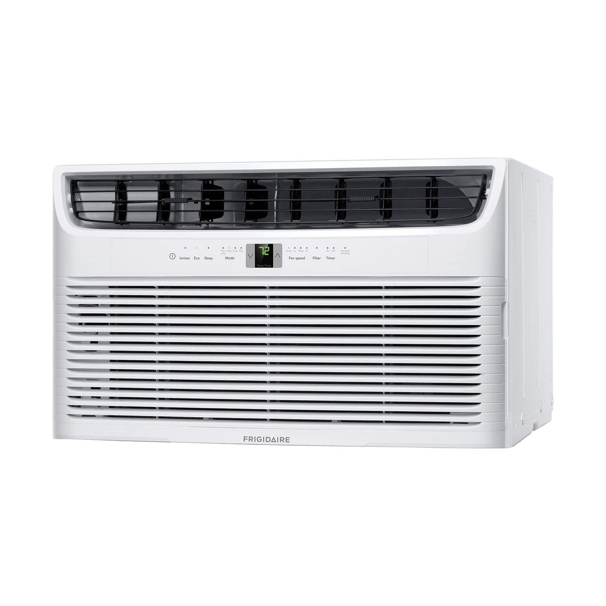 Frigidaire - 115V 10,000 BTU 450 Sq. Ft. Smart In Wall Air Conditioner with Remote - White