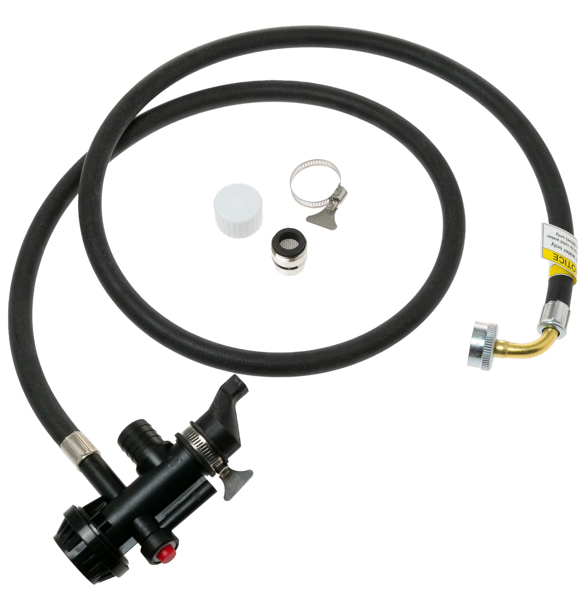 Water Fill Nozzle and Cap for Select GE Washers - Black