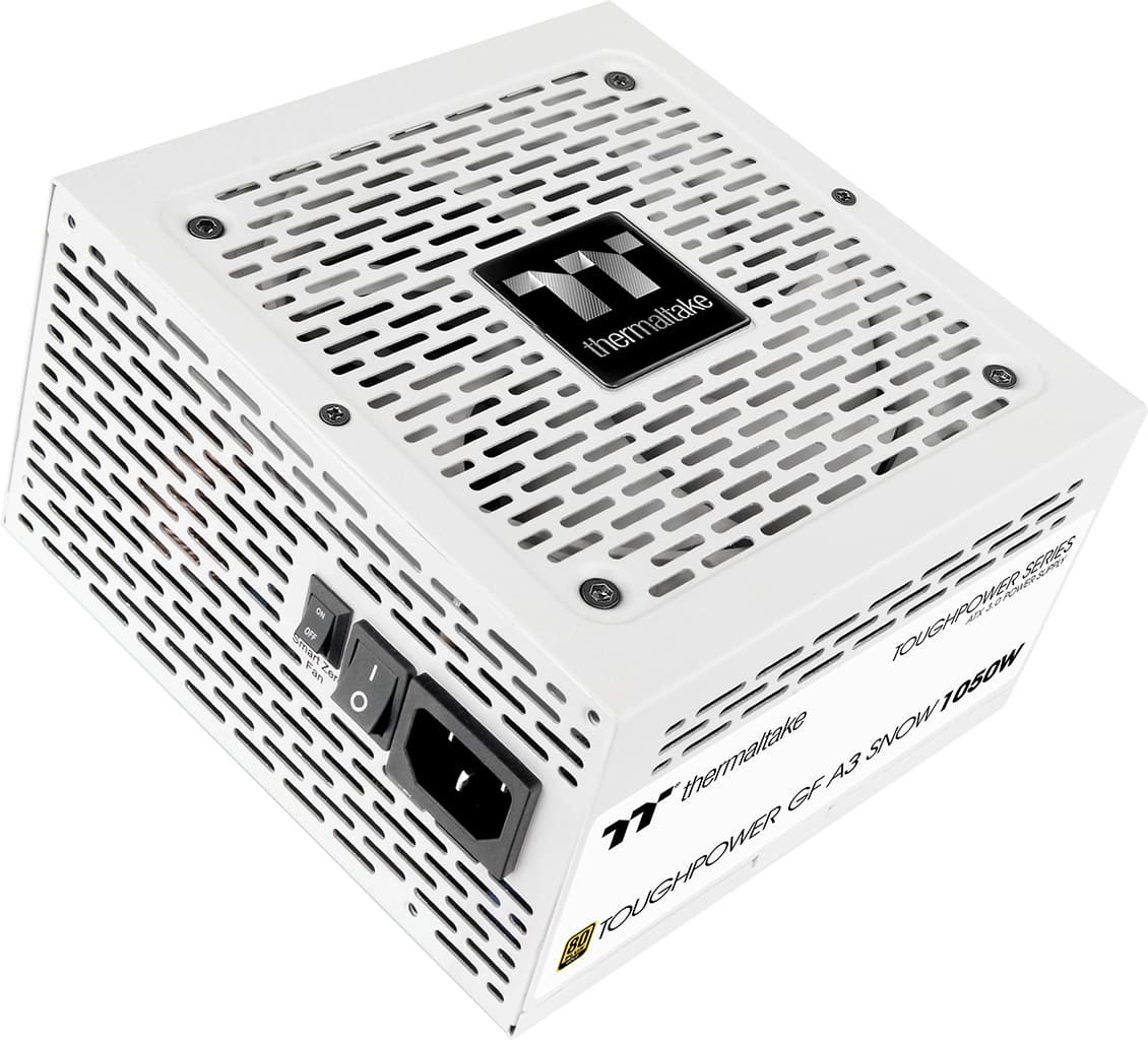 Thermaltake - Toughpower GF A3 1050W 80+ Gold PCIe Gen 5 ATX 3.1 Fully Modular Power Supply - Snow