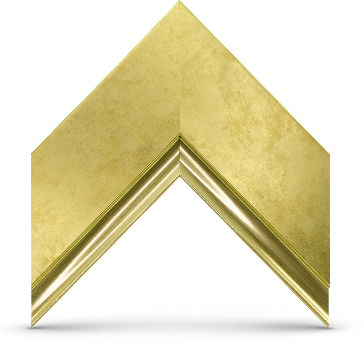 Deco TV Frames - Premiere Bezel for Samsung The Frame and Frame Pro TV - Contemporary Gold