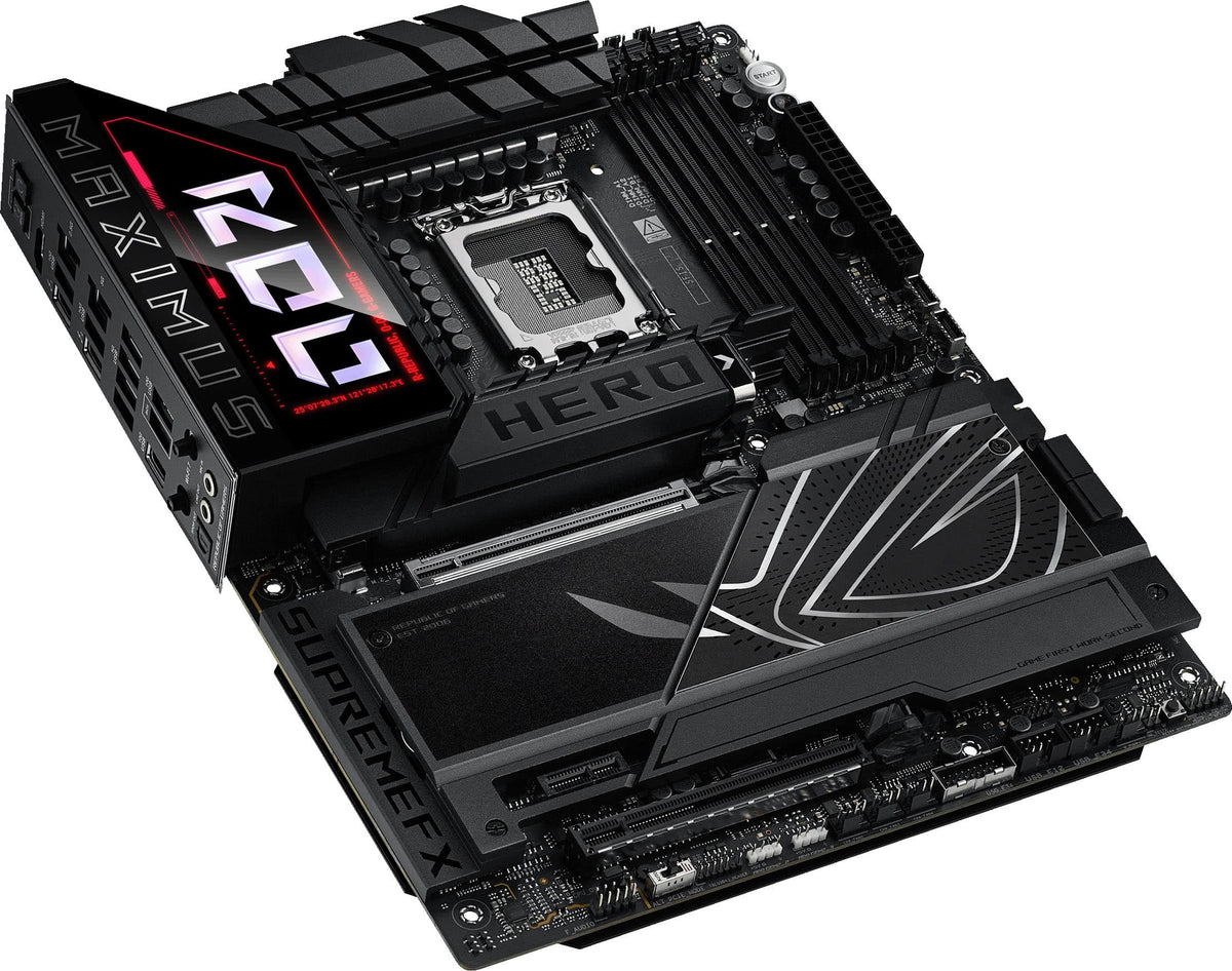 ASUS - ROG MAXIMUS Z890 HERO (Socket LGA 1851) Intel Z890 ATX DDR5 Wi-Fi 7 Motherboard - Black